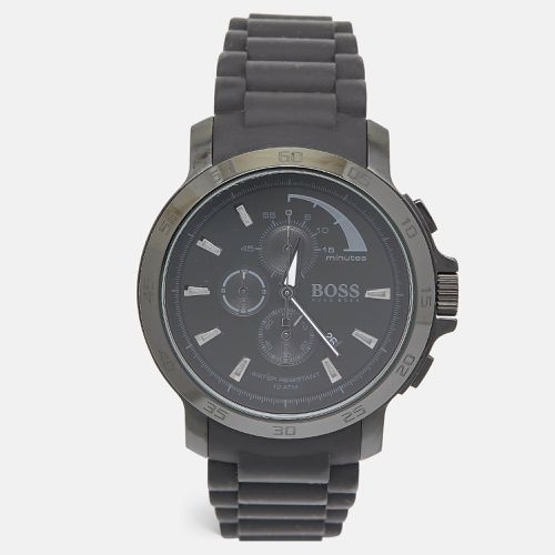 Ion Plated Stainless Steel Rubber HB.76.1.34.2161 Men's Wristwatch 47 mm - Boss By Hugo Boss - Modalova