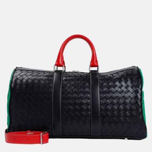 Parakeet Calf Leather Colorblock Duffle Bag - Bottega Veneta - Modalova