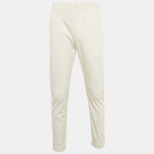 Bottega Veneta Off-White Gabardine Cotton Pants M - Bottega Veneta - Modalova