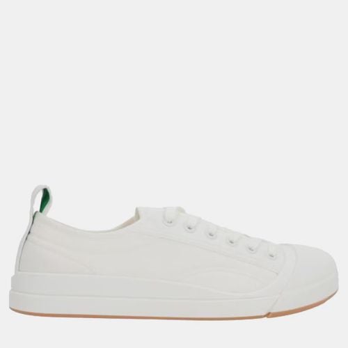 Bottega Veneta White Canvas Vulcano Sneaker EU 41 - Bottega Veneta - Modalova