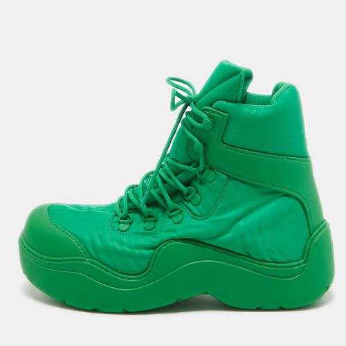 Bottega Veneta Green Nylon Puddle Bomber Boots Size 42 - Bottega Veneta - Modalova