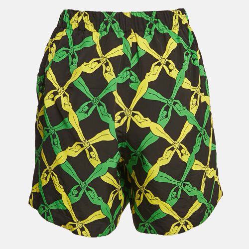 Bottega Veneta Green/Yellow Fantasia Print Crepe Short XXS - Bottega Veneta - Modalova