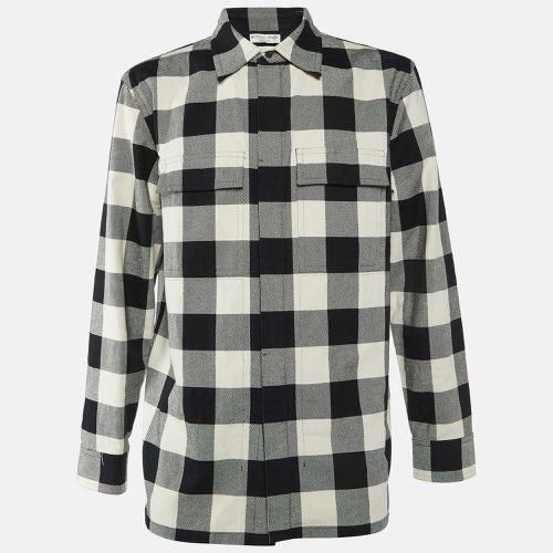 Bottega Veneta Monochrome Checked Cotton Oversized Shirt M - Bottega Veneta - Modalova