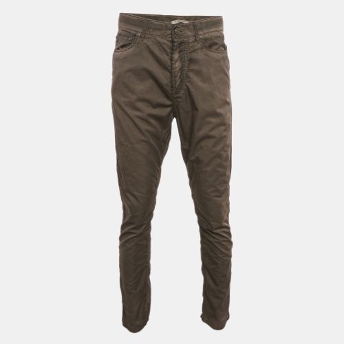 Bottega Veneta Khaki Green Cotton Blend Cruise Pants M - Bottega Veneta - Modalova