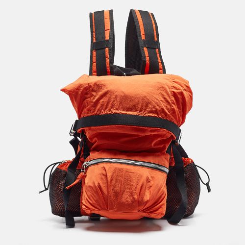 Bottega Veneta Orange Nylon Webbing Trimmed Shell Backpack - Bottega Veneta - Modalova