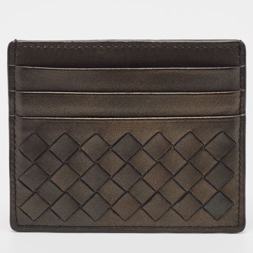 Bottega Veneta Black Intrecciato Leather Card Holder - Bottega Veneta - Modalova