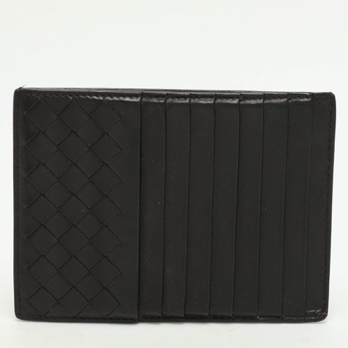 Bottega Veneta Brown Leather Intrecciato Card Holder - Bottega Veneta - Modalova