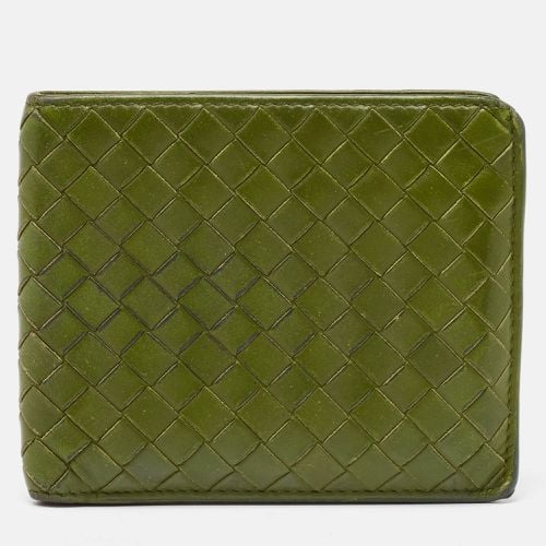 Bottega Veneta Light Green Intrecciato Leather Bifold Wallet - Bottega Veneta - Modalova