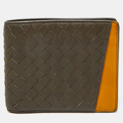 Bottega Veneta Beige/Mustard Intrecciato Leather Bifold Wallet - Bottega Veneta - Modalova