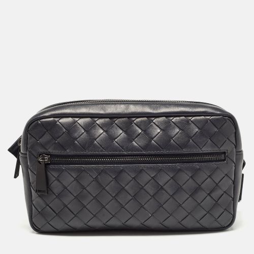 Dark Intrecciato Leather Belt Bag - Bottega Veneta - Modalova