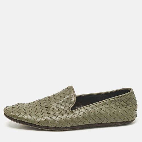 Bottega Veneta Green Intrecciato Leather Smoking Slippers Size 42 - Bottega Veneta - Modalova