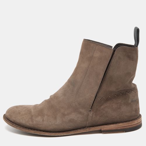 Bottega Veneta Brown Suede Voortrekking Jag Ankle Boots Size 40 - Bottega Veneta - Modalova