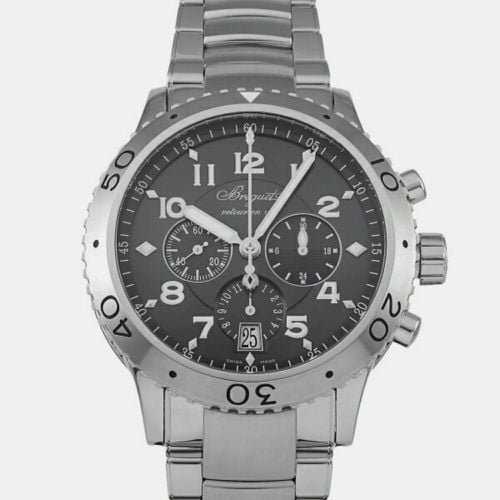 Breguet Gray Stainless Steel Transatlantic Type XXI 3810ST Men's Watch 42 mm - Breguet - Modalova