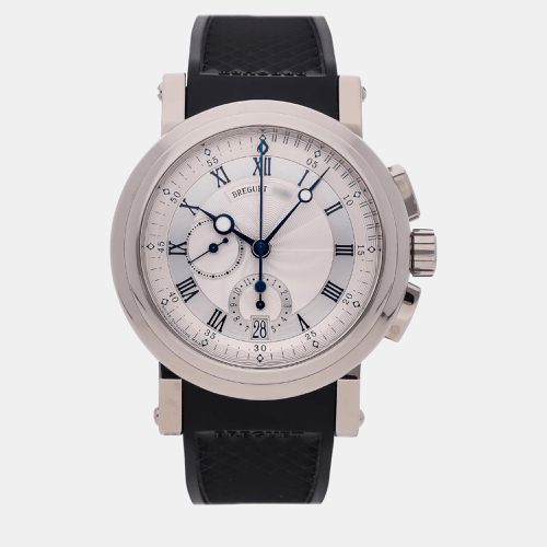 K White Gold Marine 5827BB/12/5ZU Automatic Men's Wristwatch 42 mm - Breguet - Modalova