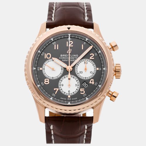 Breitling Brown 18k Rose Gold Navitimer RB0117131Q1P1 Automatic Men's Wristwatch 43 mm - Breitling - Modalova