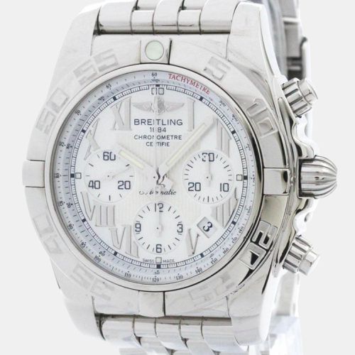 Shell Stainless Steel Chronomat AB0110 Automatic Men's Wristwatch 44 mm - Breitling - Modalova