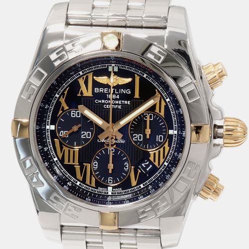 Breitling Black 18k Yellow Gold Stainless Steel Chronomat Automatic Men's Wristwatch 44 mm - Breitling - Modalova