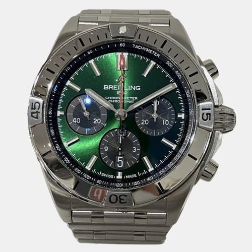 Stainless Steel Chronomat AB0134 Automatic Men's Wristwatch 45 mm - Breitling - Modalova