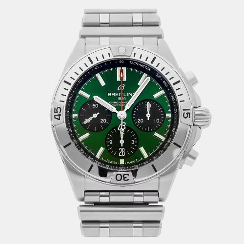 Stainless Steel Chronomat AB0134101L1A1 Automatic Men's Wristwatch 42 mm - Breitling - Modalova