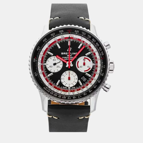 Breitling Black Stainless Steel Navitimer AB01211B1B1X2 Automatic Men's Wristwatch 43 mm - Breitling - Modalova