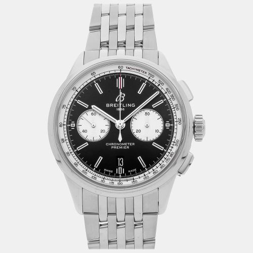 Breitling Black Stainless Steel Premier AB0118371B1A1 Automatic Men's Wristwatch 42 mm - Breitling - Modalova