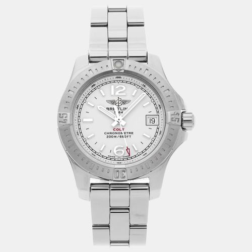 Breitling Silver Stainless Steel Colt A77388112G1A1 Quartz Men's Wristwatch 33 mm - Breitling - Modalova