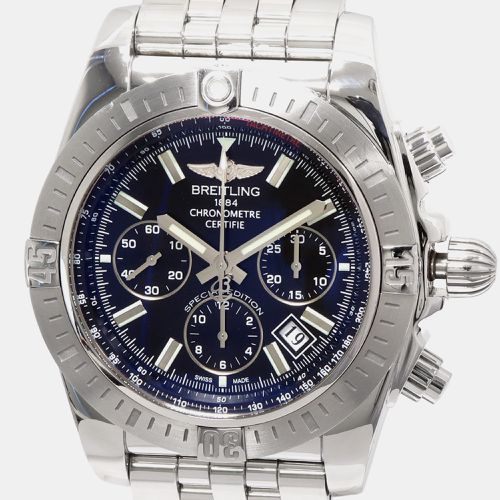 Stainless Steel Chronomat AB0115 Automatic Men's Wristwatch 44 mm - Breitling - Modalova