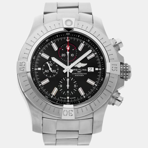 Breitling Black Stainless Steel Super Avenger A13375101B1A1 Automatic Men's Wristwatch 48 mm - Breitling - Modalova