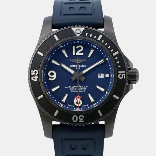 Breitling Blue Stainless Steel Superocean M17368D71C1S1 Automatic Men's Wristwatch 22 mm - Breitling - Modalova