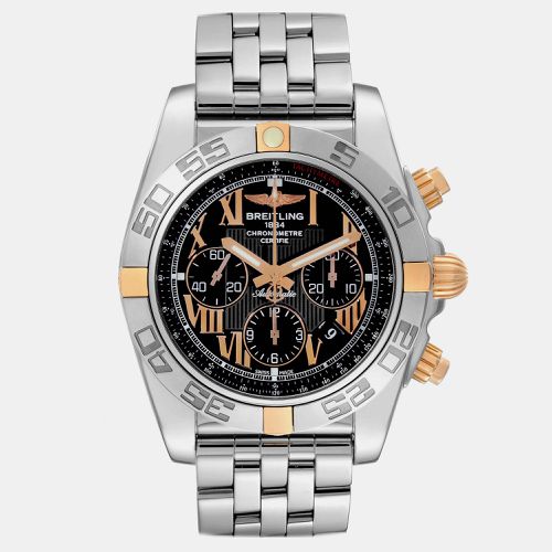 K Rose Gold Stainless Steel Chronomat IB0110 Automatic Men's Wristwatch 43.5 mm - Breitling - Modalova