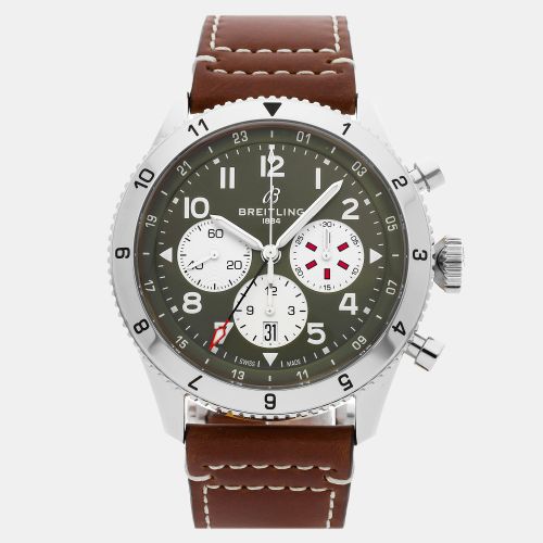 Pre-Owned Super Avi B04 Chronograph GMT Curtiss Warhawk AB04452A1L1X1 - Breitling - Modalova