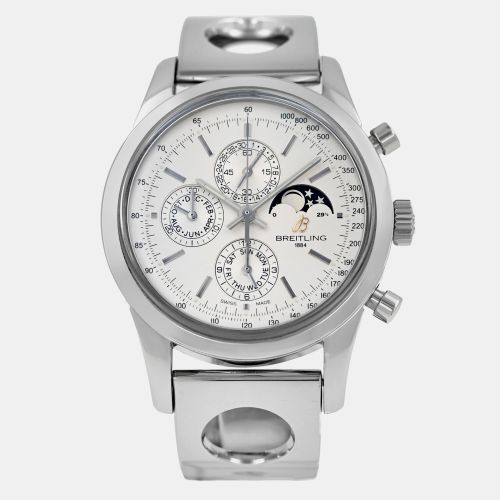 Breitling Transocean A19310 Automatic Silver Stainless Steel Men's Wristwatch 43 mm - Breitling - Modalova