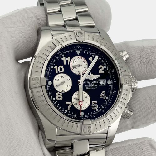 Breitling Super Avenger A13370 Automatic Black Stainless Steel Men's Wristwatch 48 mm - Breitling - Modalova
