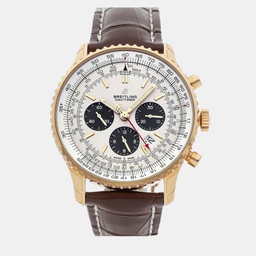 K Rose Gold Navitimer RB0127121G1P2 Automatic Men's Wristwatch 46 mm - Breitling - Modalova