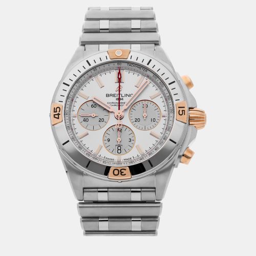 Breitling Silver Stainless Steel Chronomat IB0134101G1A1 Automatic Chronograph Men's Wristwatch 42 mm - Breitling - Modalova