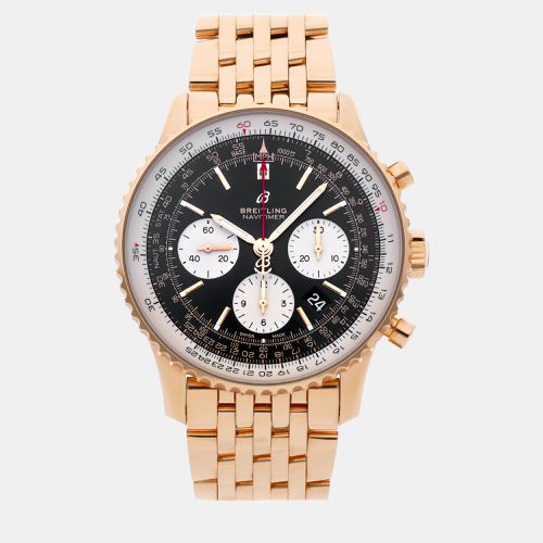 Breitling Black 18k Rose Gold Navitimer RB0121211B1R1 Automatic Men's Wristwatch 43 mm - Breitling - Modalova