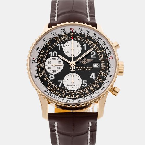 Breitling Black 18k Yellow Gold Navitimer Automatic Men's Wristwatch 41 mm - Breitling - Modalova