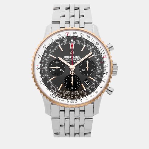 Breitling Grey Stainless Steel Navitimer UB0121211F1A1 Automatic Men's Wristwatch 43 mm - Breitling - Modalova