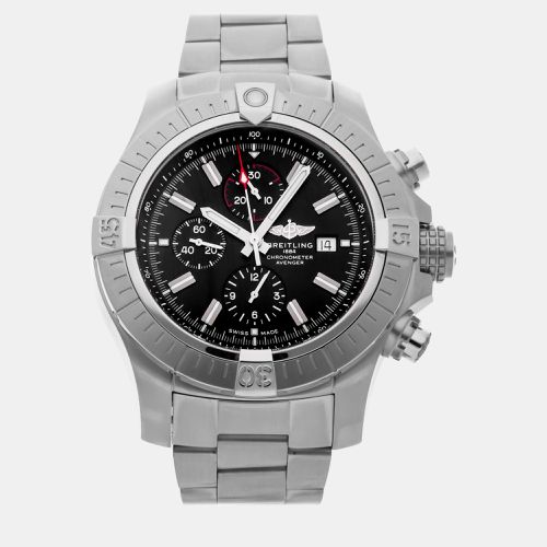 Breitling Black Stainless Steel Super Avenger A13375101B1A1 Automatic Men's Wristwatch 48 mm - Breitling - Modalova