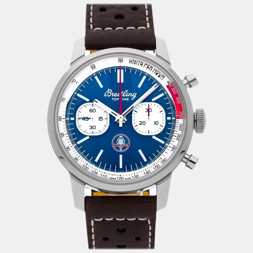 Breitling Blue Stainless Steel Top Time AB01763A1C1X1 Automatic Men's Wristwatch 41 mm - Breitling - Modalova