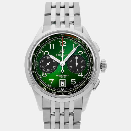 Breitling Green Stainless Steel Premier AB0145371L1A1 Automatic Men's Wristwatch 42 mm - Breitling - Modalova