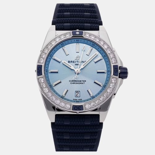 Breitling Blue Stainless Steel Chronomat Automatic Men's Wristwatch 38 mm - Breitling - Modalova