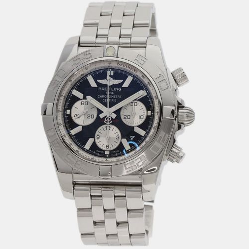 Stainless Steel Chronomat AB0110 Automatic Chronograph Men's Wristwatch 44 mm - Breitling - Modalova