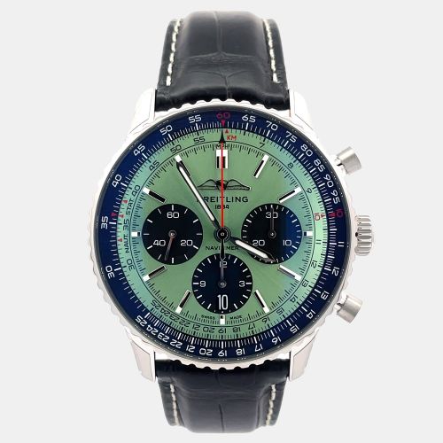 Breitling Navitimer AB0138241L1P1 Automatic Green Stainless Steel Men’s Wristwatch 43 mm - Breitling - Modalova