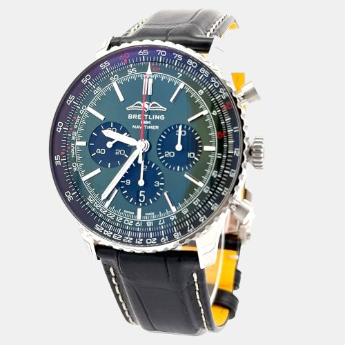 Breitling Navitimer AB0137241L1P1 Automatic Green Stainless Steel Men’s Wristwatch 46 mm - Breitling - Modalova