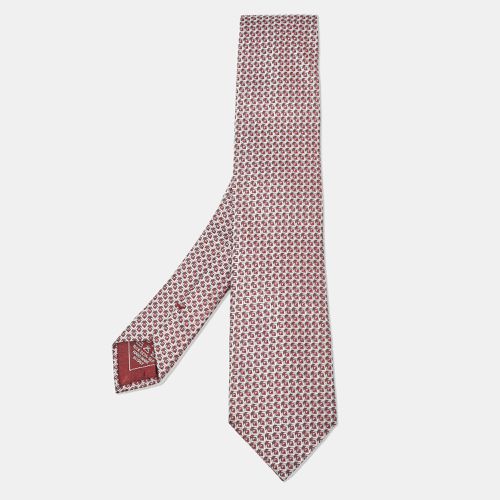 Brioni Burgundy Patterned Silk Tie - Brioni - Modalova