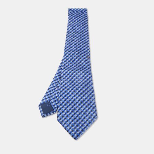 Brioni Blue Patterned Silk Traditional Tie - Brioni - Modalova