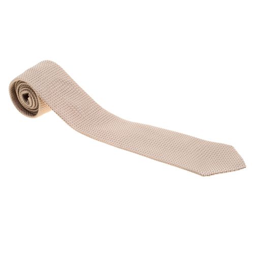 Brioni Beige Textured Silk Jacquard Tie - Brioni - Modalova