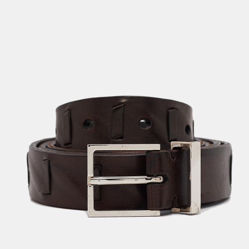 Brunello Cucinelli Brown Leather Buckle Belt 95 CM - Brunello Cucinelli - Modalova