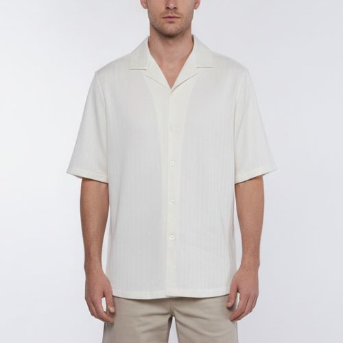 Herringbone Linen Blend Shirt M - Brunello Cucinelli - Modalova